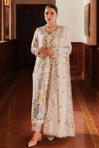 CROSS STITCH - 3PC DHANAK EMBROIDERED SHIRT WITH DHANAK EMBROIDERED SHAWL AND TROUSER -