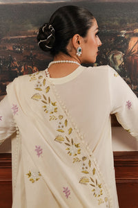 CROSS STITCH - 3PC DHANAK EMBROIDERED SHIRT WITH DHANAK EMBROIDERED SHAWL AND TROUSER -