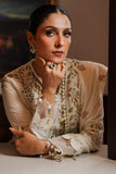 CROSS STITCH - 3PC DHANAK EMBROIDERED SHIRT WITH DHANAK EMBROIDERED SHAWL AND TROUSER -