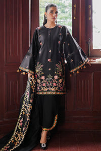 CROSS STITCH - 3PC DHANAK EMBROIDERED SHIRT WITH DHANAK EMBROIDERED SHAWL AND TROUSER