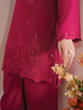 GARNET - 3PC LAWN EMBROIDERED SHIRT WITH MANAAR PRINTED DUPATTA AND TROUSER - HZG2130