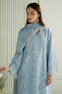 CROSS STITCH - 3PC LAWN EMBROIDERED SHIRT WITH CHIFFON PRINTED DUPATTA AND TROUSER